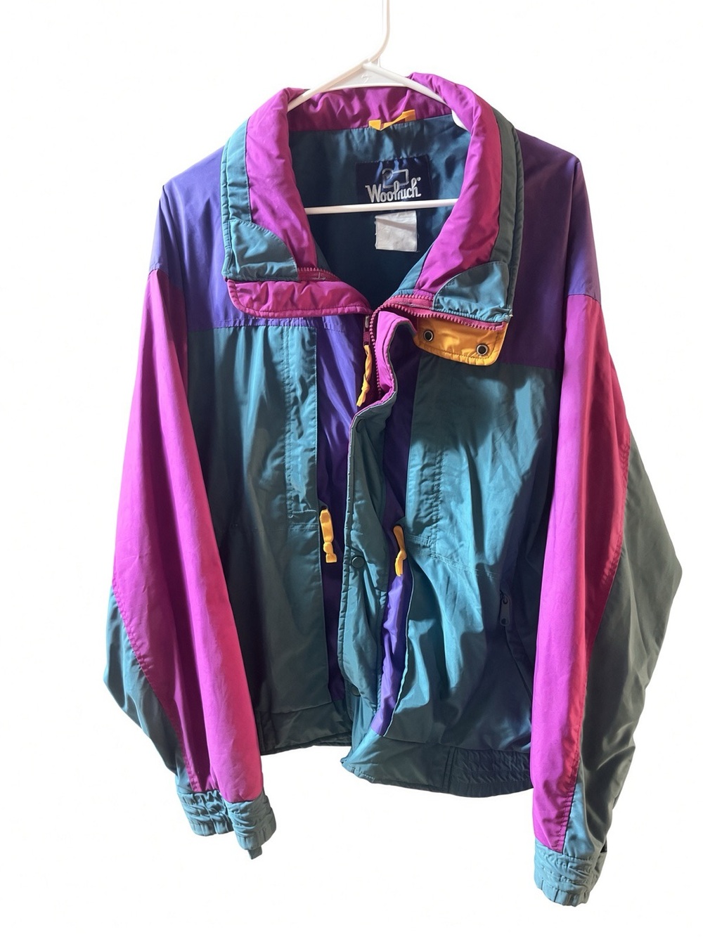 Vintage Woolrich Summit Gear Colorblock Windbreaker Jacket Women’s XL 90s EUC